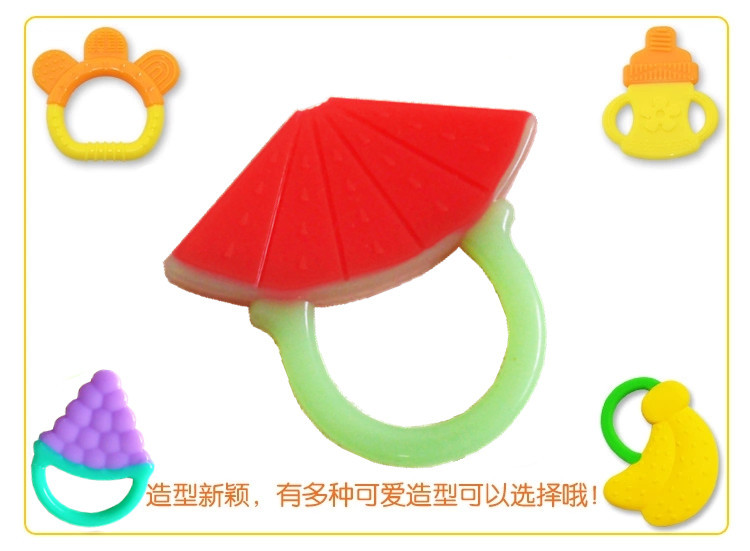 兒童硅膠牙膠,水果圖案牙膠 兒童硅膠牙膠,水果圖案牙膠