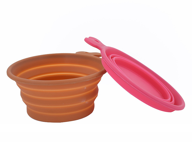 寵物折疊碗,硅膠寵物碗,便攜式寵物餐盤 寵物折疊碗,硅膠寵物碗,便攜式寵物餐盤